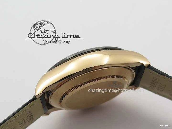 MiroTime 0315 Daytona 116515 Noob 1:1 Best Edition RG Black Dial On Black Leather Strap A NewStyle 3789